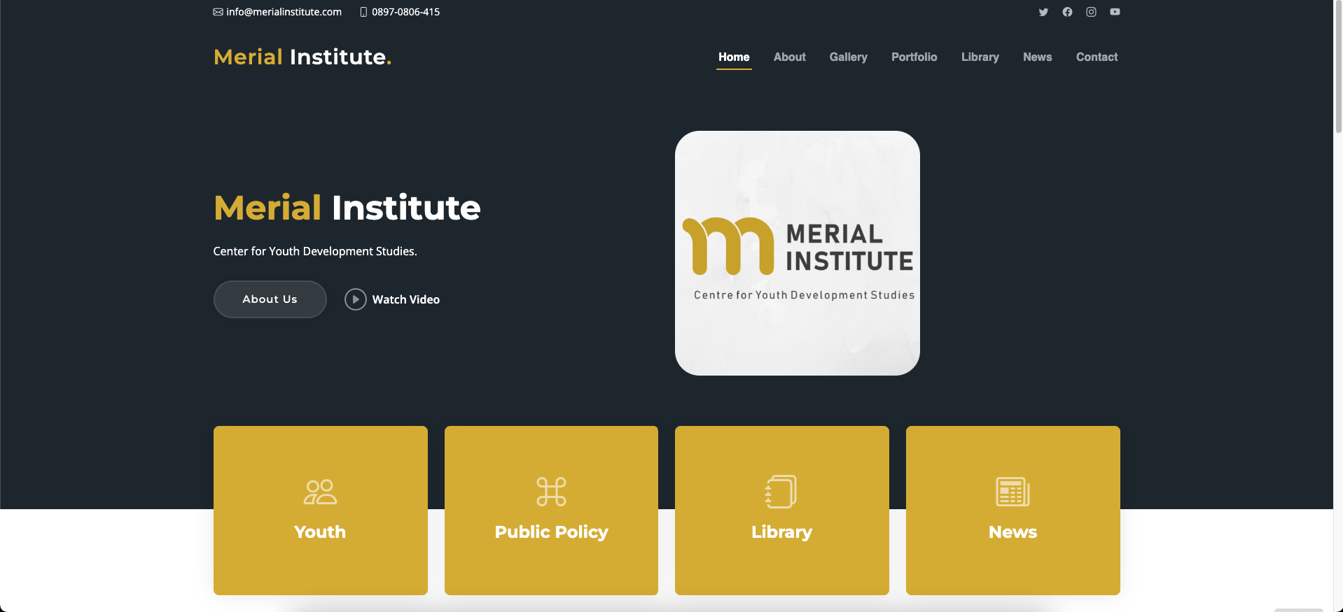 Website Company Profile Merial Institute
